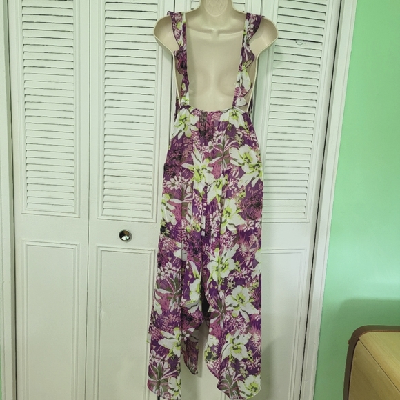 COPY - Victoria Secret Swim Floral Asymmetrical Coverup Dress flutter straps sz… - Picture 5 of 16